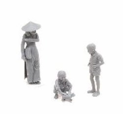 画像4: ゲッコー・モデル[GEC35GM0127]1/35 南ベトナム 日本製オートバイ& フィギュアセット 1960〜70年代