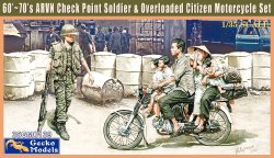 画像1: ゲッコー・モデル[GEC35GM0139]1/35 ARVN (ベトナム共和国陸軍) 兵 &"定員オーバー"バイク60年代〜70年代