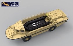 画像2: ゲッコー・モデル[GEC35GM0040]1/35 現用米海軍 LARC-V 水陸両用 貨物輸送車w/CRRC (戦闘強襲偵察用舟艇)