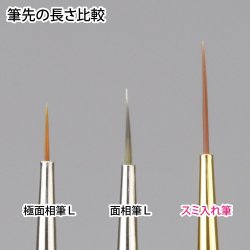 画像4: ゴッドハンド[GH-BRSP-SI]神ふで スミ入れ筆 (キャップ付)
