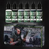 グリーンスタッフワールド[GSWC-10113]NMMスチール&シルバー塗料6本セット