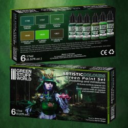 画像2: グリーンスタッフワールド[GSWC-10115]グリーン系塗料6本セット