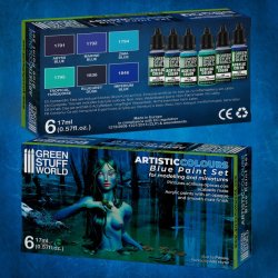 画像2: グリーンスタッフワールド[GSWC-10116]ブルー系塗料6本セット