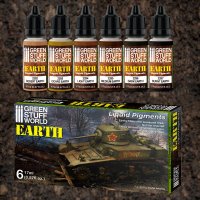 グリーンスタッフワールド[GSWC-10128]リキッドピグメント アースカラー6色セット