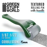 グリーンスタッフワールド[GSW-10482]ハンドル付ローリングピン 丸石の舗石15mm[1/87〜1/72]