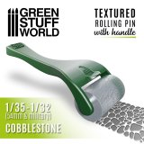 グリーンスタッフワールド[GSW-10484]ハンドル付ローリングピン 丸石の舗石[1/35〜1/32]