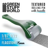 グリーンスタッフワールド[GSW-10491]ハンドル付ローリングピン 砂岩敷石15mm[1/87〜1/72]