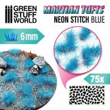 グリーンスタッフワールド[GSWD-10683]SFシリーズ草むら　長さ6mmネオステッチブルー（粘着剤付）