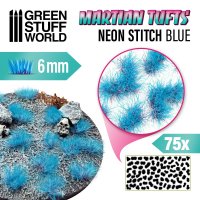 グリーンスタッフワールド[GSWD-10683]SFシリーズ草むら　長さ6mmネオステッチブルー（粘着剤付）