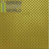 グリーンスタッフワールド[GSWD-1100]ABS Plasticard - Thread DIAMOND Textured Sheet - A4