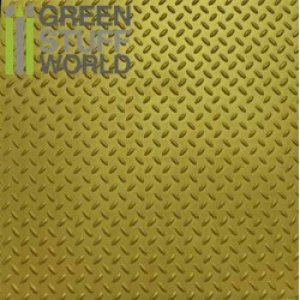 画像1: グリーンスタッフワールド[GSWD-1100]ABS Plasticard - Thread DIAMOND Textured Sheet - A4 (1)