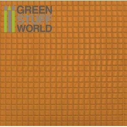 画像1: グリーンスタッフワールド[GSWD-1103]ABS Plasticard - MEDIUM SQUARES Textured Sheet - A4