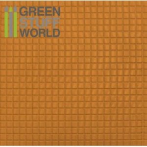 画像1: グリーンスタッフワールド[GSWD-1103]ABS Plasticard - MEDIUM SQUARES Textured Sheet - A4 (1)