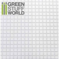 グリーンスタッフワールド[GSWD-1104]ABS Plasticard - LARGE SQUARES Textured Sheet - A4
