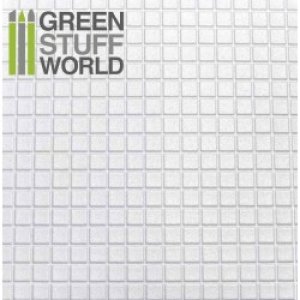 画像1: グリーンスタッフワールド[GSWD-1104]ABS Plasticard - LARGE SQUARES Textured Sheet - A4 (1)