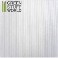 グリーンスタッフワールド[GSWD-1105]ABS Plasticard - CORRUGATED 0.5mm Textured Sheet - A4
