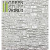 グリーンスタッフワールド[GSWD-1108]ABS Plasticard - SMOOTH ROCK WALL Textured Sheet - A4