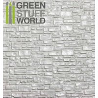 グリーンスタッフワールド[GSWD-1108]ABS Plasticard - SMOOTH ROCK WALL Textured Sheet - A4