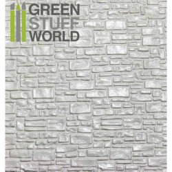 画像1: グリーンスタッフワールド[GSWD-1108]ABS Plasticard - SMOOTH ROCK WALL Textured Sheet - A4