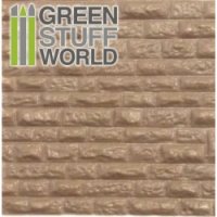 グリーンスタッフワールド[GSWD-1109]ABS Plasticard - ROUGH ROCK WALL Textured Sheet - A4