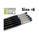 グリーンスタッフワールド[GSWD-111(1217)]ブラックシリコンシェイパーブラシ サイズ ♯6 ハードタイプ
