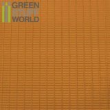 グリーンスタッフワールド[GSWD-1111]ABS Plasticard - SMALL RECTANGLES Textured Sheet - A4