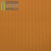 グリーンスタッフワールド[GSWD-1111]ABS Plasticard - SMALL RECTANGLES Textured Sheet - A4