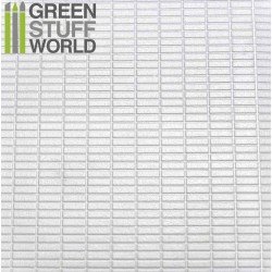 画像1: グリーンスタッフワールド[GSWD-1112]ABS Plasticard - MEDIUM RECTANGLES Textured Sheet - A4