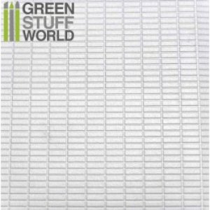 画像1: グリーンスタッフワールド[GSWD-1112]ABS Plasticard - MEDIUM RECTANGLES Textured Sheet - A4 (1)