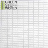 グリーンスタッフワールド[GSWD-1113]ABS Plasticard - LARGE RECTANGLES Textured Sheet - A4