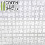 グリーンスタッフワールド[GSWD-1114]ABS Plasticard - OFFSET RECTANGLE Textured Sheet - A4