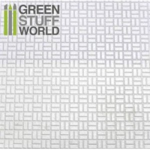 画像1: グリーンスタッフワールド[GSWD-1114]ABS Plasticard - OFFSET RECTANGLE Textured Sheet - A4 (1)