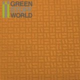 グリーンスタッフワールド[GSWD-1115]ABS Plasticard - OFFSET CURVED Textured Sheet - A4
