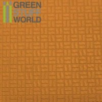 グリーンスタッフワールド[GSWD-1115]ABS Plasticard - OFFSET CURVED Textured Sheet - A4