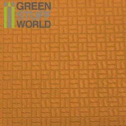 画像1: グリーンスタッフワールド[GSWD-1115]ABS Plasticard - OFFSET CURVED Textured Sheet - A4