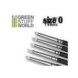 グリーンスタッフワールド[GSWD-113(1025)]ホワイトシリコンシェイパーブラシ サイズ ♯0 ソフトタイプ
