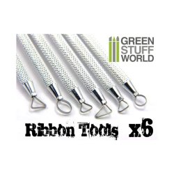 画像2: グリーンスタッフワールド[GSWD-1219]6x Mini Ribbon Sculpting Tool Set