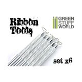 グリーンスタッフワールド[GSWD-1219]6x Mini Ribbon Sculpting Tool Set