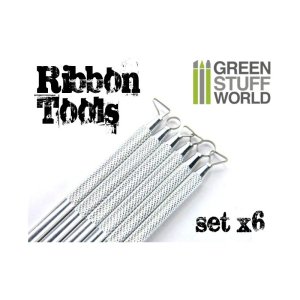 画像1: グリーンスタッフワールド[GSWD-1219]6x Mini Ribbon Sculpting Tool Set (1)