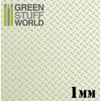 グリーンスタッフワールド[GSWD-1646]ABS Plasticard - Thread DIAMOND 1mm Textured Sheet