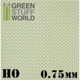 グリーンスタッフワールド[GSWD-1647]ABS Plasticard - Thread DIAMOND HO 0.75mm Textured Sheet