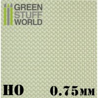 グリーンスタッフワールド[GSWD-1647]ABS Plasticard - Thread DIAMOND HO 0.75mm Textured Sheet