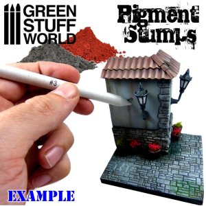 画像3: グリーンスタッフワールド[GSWD-1690]ピグメントブレンディングスタンプブラシ8本セット (3)