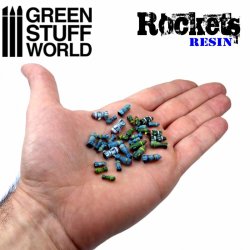 画像3: グリーンスタッフワールド[GSWD-1693]ロケット&ミサイルセット(レジン製ビッツパーツ)