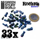 グリーンスタッフワールド[GSWD-1693]ロケット&ミサイルセット(レジン製ビッツパーツ)