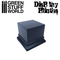 画像1: グリーンスタッフワールド[GSWD-1814]正四角柱展示台座 6x6 cm ブラック