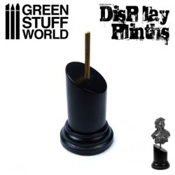 画像1: グリーンスタッフワールド[GSWD-1815]バストモデル用円形展示台直径3.5x7cmブラック
