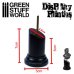 画像2: グリーンスタッフワールド[GSWD-1815]バストモデル用円形展示台直径3.5x7cmブラック (2)