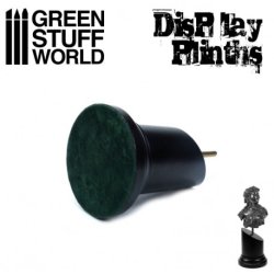 画像3: グリーンスタッフワールド[GSWD-1815]バストモデル用円形展示台直径3.5x7cmブラック