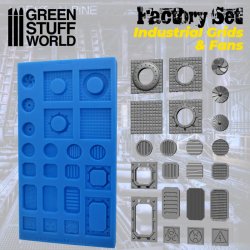 画像1: グリーンスタッフワールド[GSWD-2093]シリコン型 ダクト&ファンセット